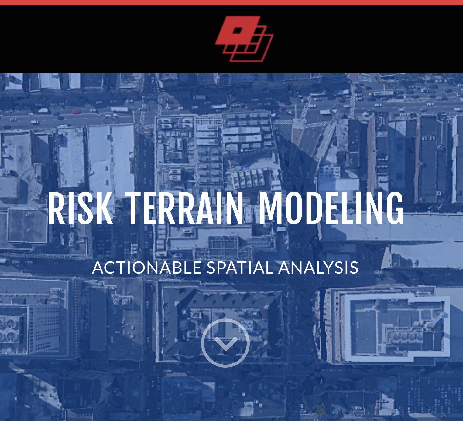 Risk terrain modeling is data-driven policing, spurred by the development of the RTM software by the Rutgers Center on Public Security. Source: Riskterrainmodeling.com