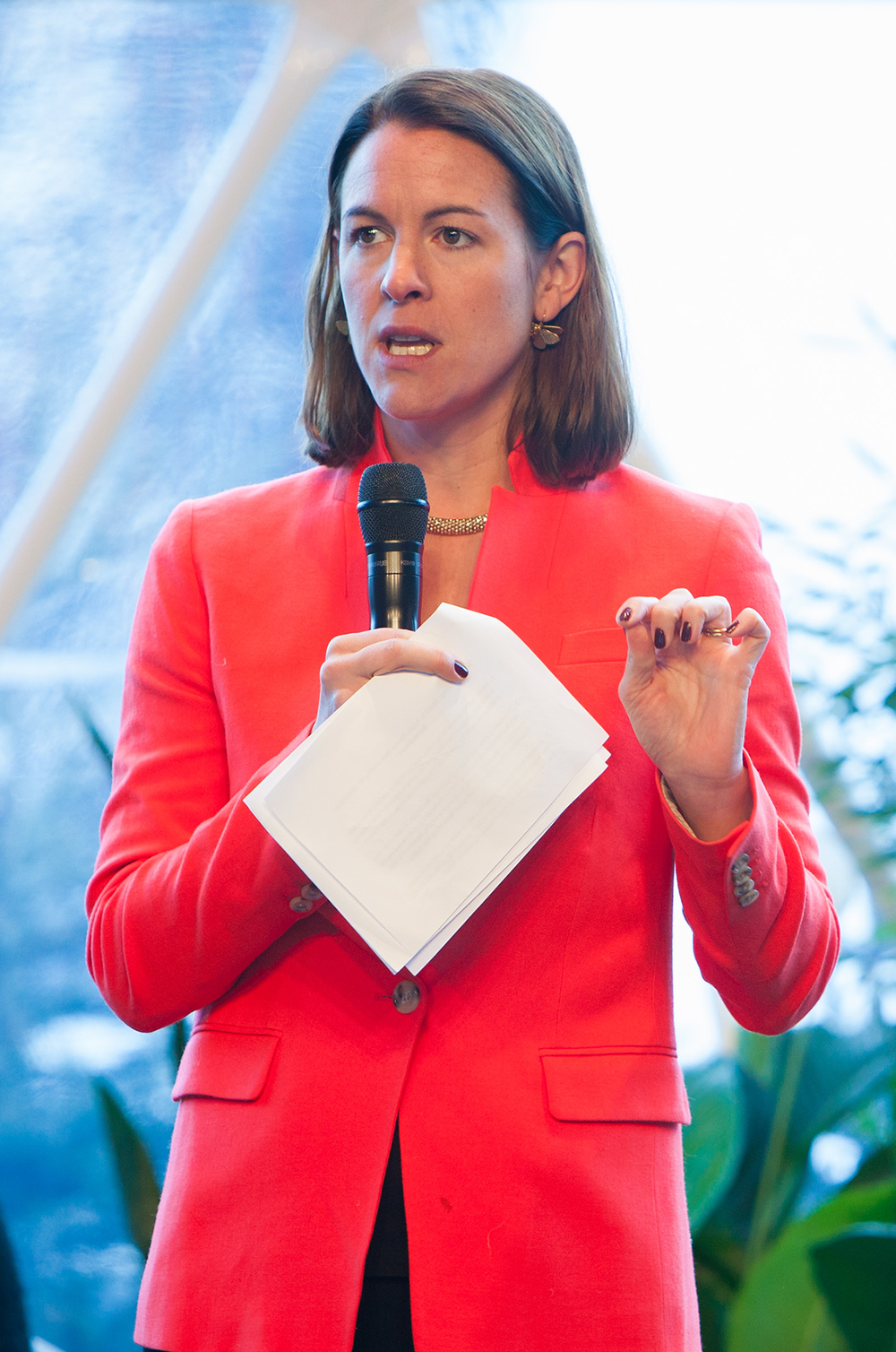 Jessica Espey at the Blockchain + AI + Human Summit 2019. Source: John Werner