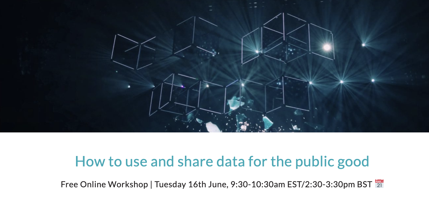 How To Use And Share Data For The Public Good
