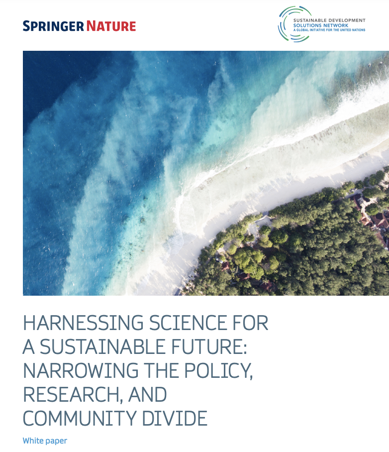 Harnessing Science for a Sustainable Future: Narrowing the Policy, Research, and Community Divide 