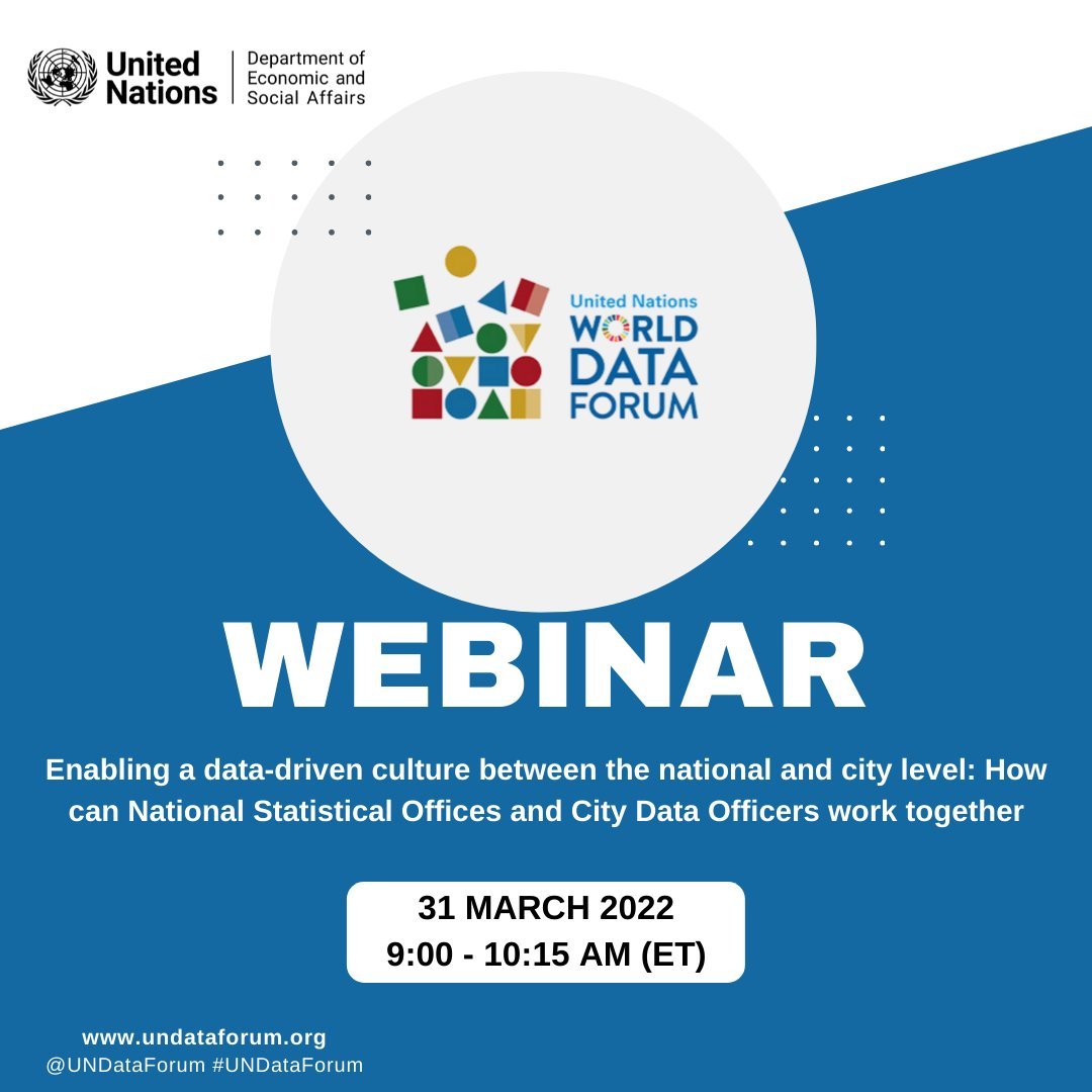 Enabling a data-driven culture between the national and city level: How can National Statistical Offices and City Data Officers work together